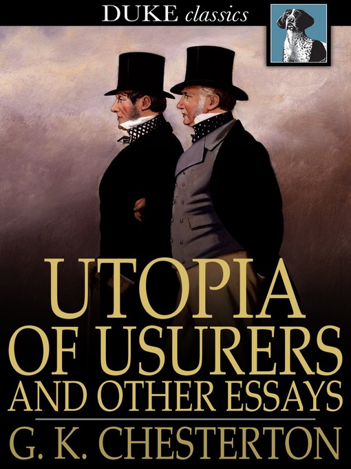 תמונה של  Utopia of Usurers and Other Essays